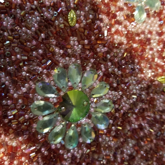 Decorative Pink Beaded Jewelry Box - Picture 3 of 12